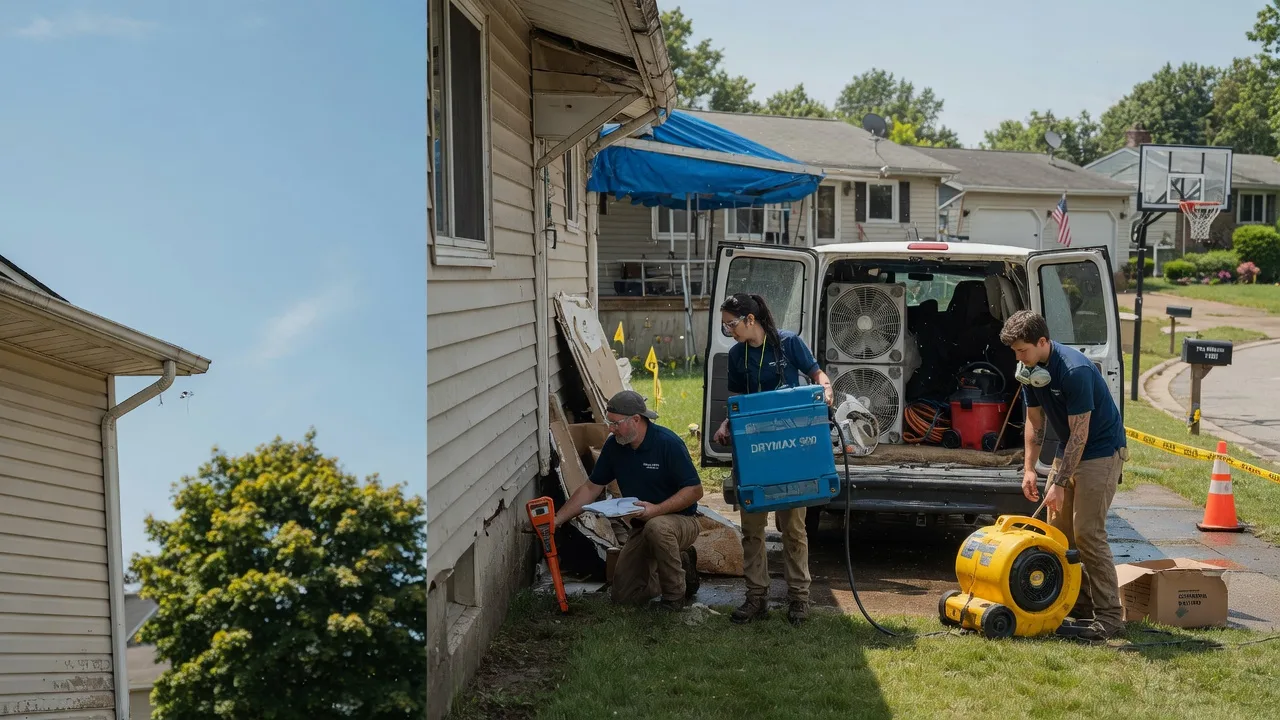 Ceiling Leak Cleanup in Ogdensburg, WI near me